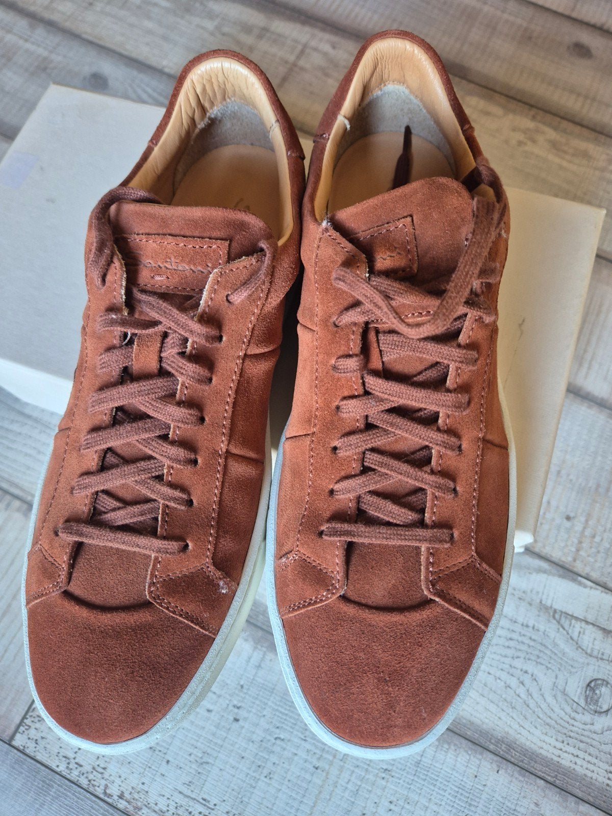 santoni schoenen 42, Kleding | Heren, Bruin, Nieuw, Ophalen of Verzenden, Sneakers of Gympen