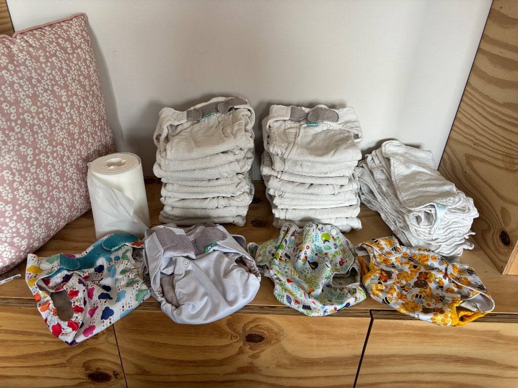 Compleet pakket wasbare luiers totsbots maat 2, Kinderen en Baby's, Badjes en Verzorging, Ophalen of Verzenden, Gebruikt, Overige typen