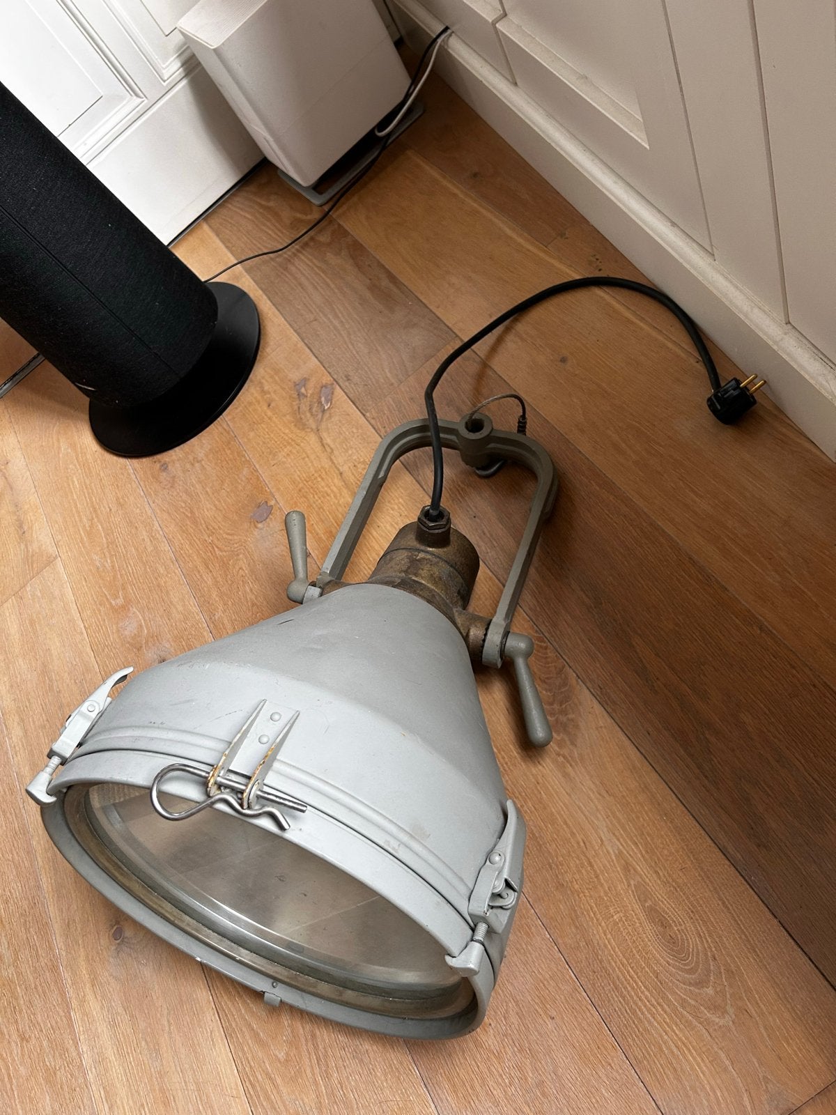 Vintage Industriële Hanglamp - Grote Fabriekslamp, Antiek en Kunst, Ophalen
