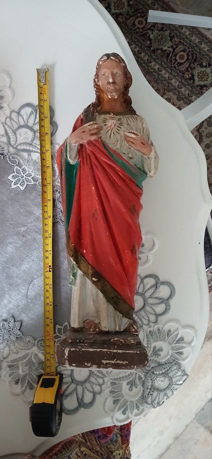 Heilig hart beeld Jezus, Antiek en Kunst, Antiek | Religie, Ophalen of Verzenden