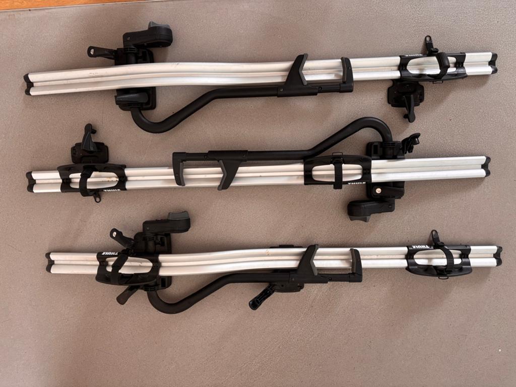 Thule ProRide 598 Dakfietsdrager (3 stuks) - Z.G.A.N., Auto diversen, Dakdragers, Ophalen, Zo goed als nieuw