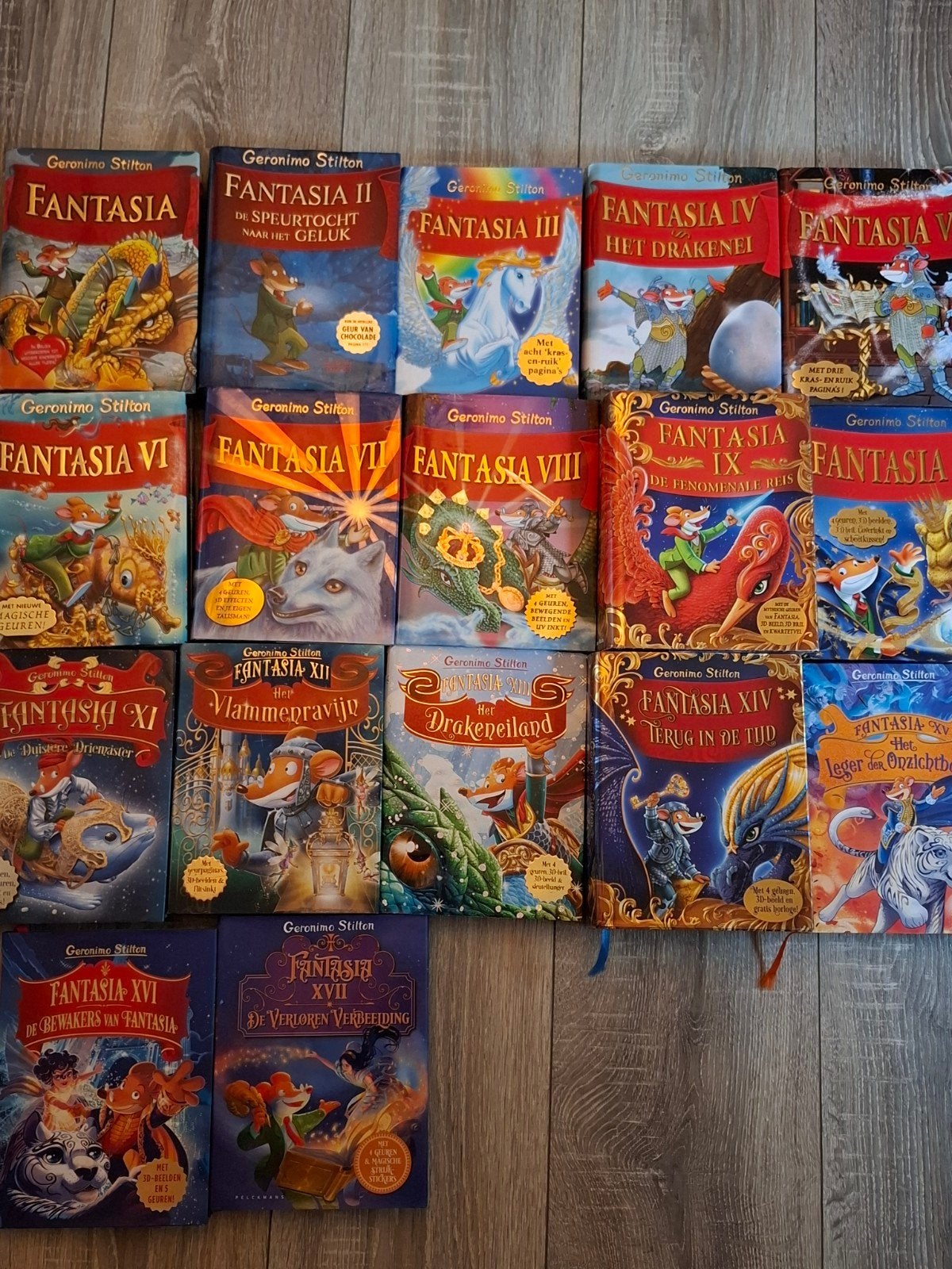 Geronimo Stilton Fantasia boeken deel 1 t/m 17, Ophalen of Verzenden, Zo goed als nieuw