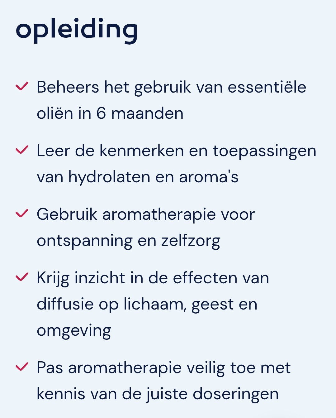 cursus aromatherapie NHA, Ophalen of Verzenden, Alpha, Niet van toepassing