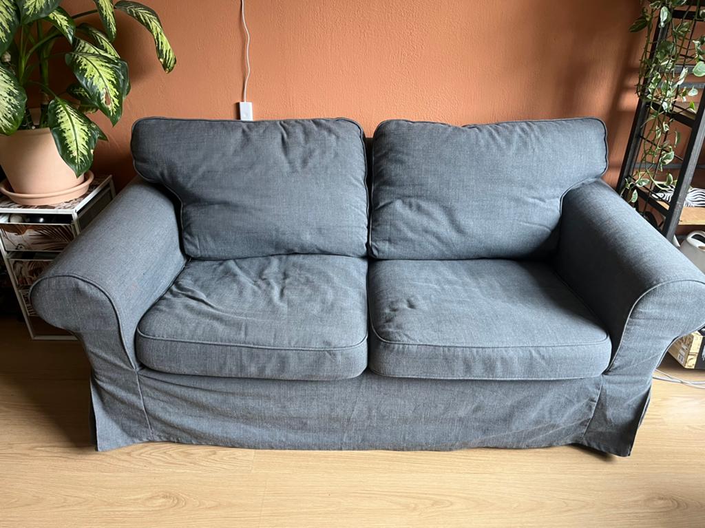 Ikea ektorp bank, Huis en Inrichting, Banken | Bankstellen, Ophalen, Tweepersoons, 75 tot 100 cm, Zo goed als nieuw