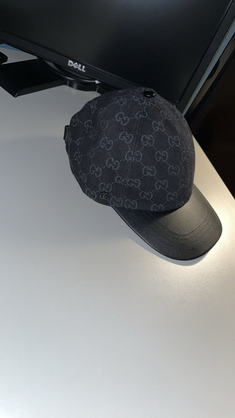 Gucci Pet Leren Klep - Zwart, Ophalen of Verzenden, Zo goed als nieuw, One size fits all, Pet