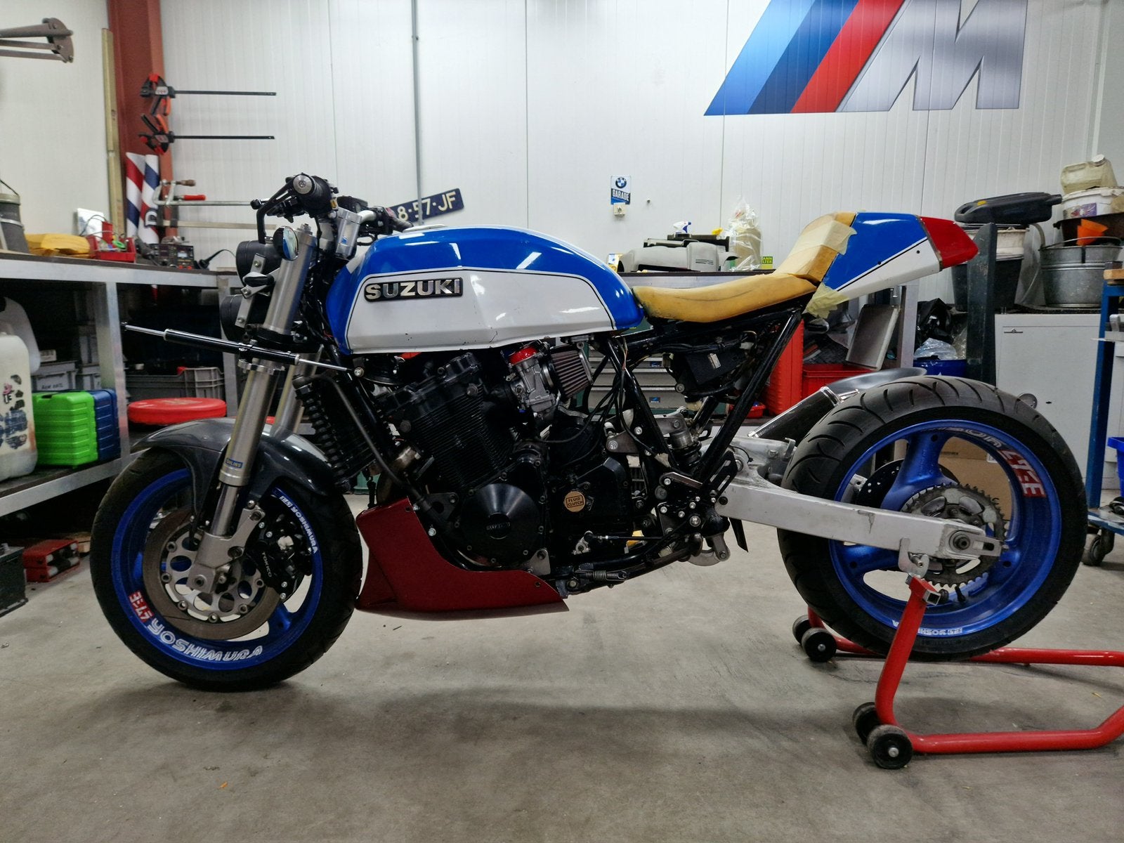 Suzuki GSX1100 ET Cafe Racer oliekoeler - Uniek project, Motoren, Motoren | Suzuki, Sportuitlaat, 4 cilinders, Motorrijbewijs A