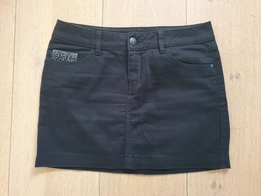 Zwarte denim rok van Esprit maat 28, Kleding | Dames, Rokken, Zwart, Ophalen of Verzenden, Zo goed als nieuw, Maat 36 (S)