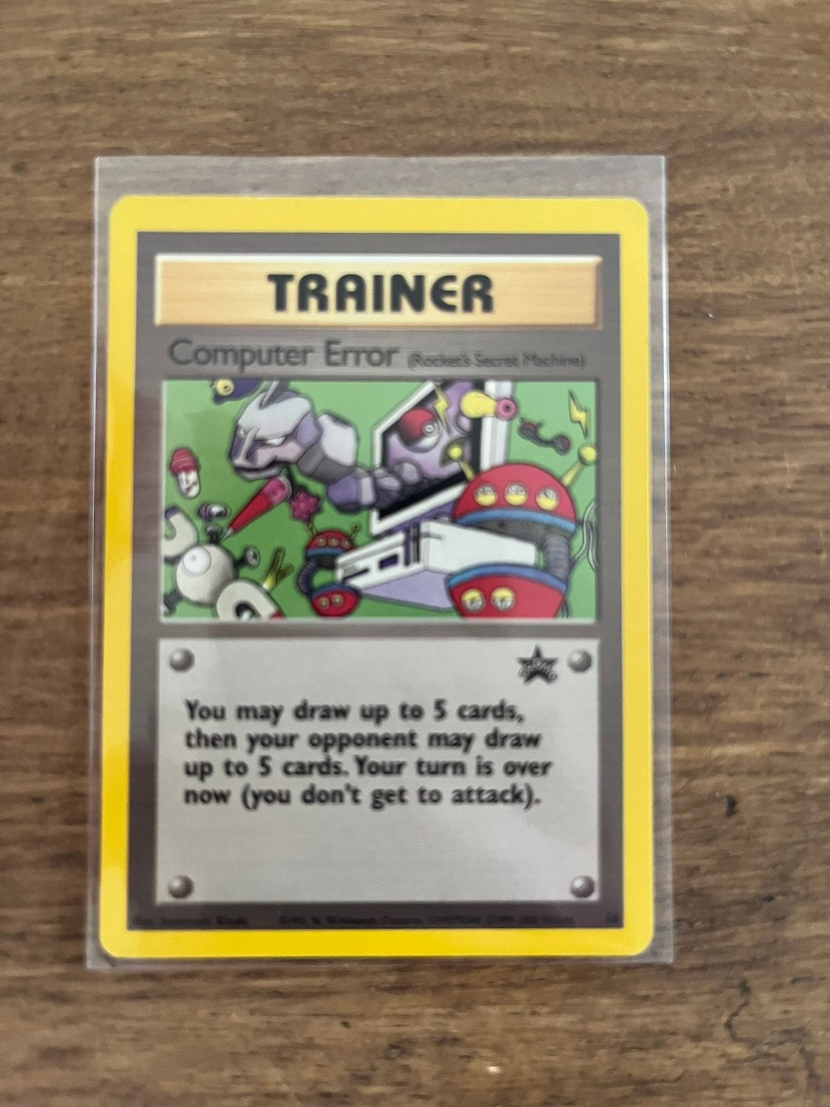 Pokemon - Computer Error #16 Wizards Promo, Ophalen of Verzenden, Zo goed als nieuw, Losse kaart