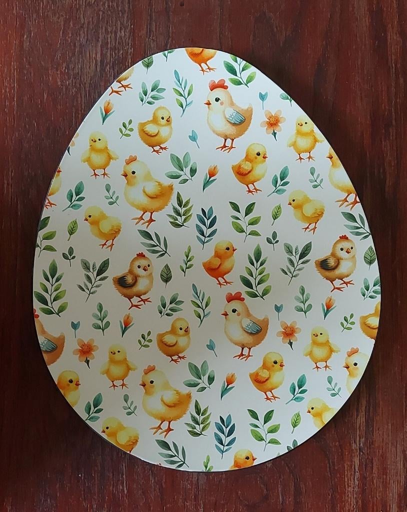 Pasen grote presenteerblad in vorm van ei. Decoratief, Ophalen of Verzenden