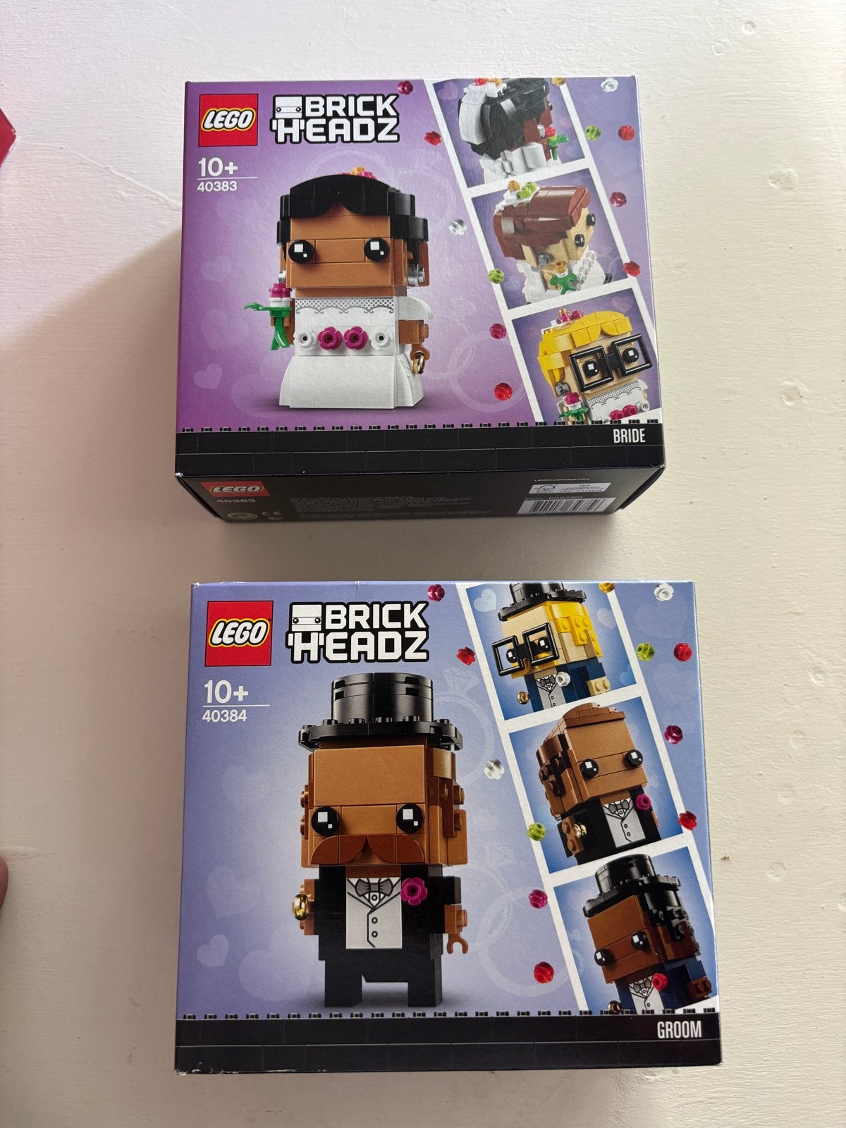 LEGO BrickHeadz Bruid & Bruidegom (40383 & 40384) - Nieuw, Kinderen en Baby's, BrickHeadz, Lego, Nieuw, Ophalen of Verzenden