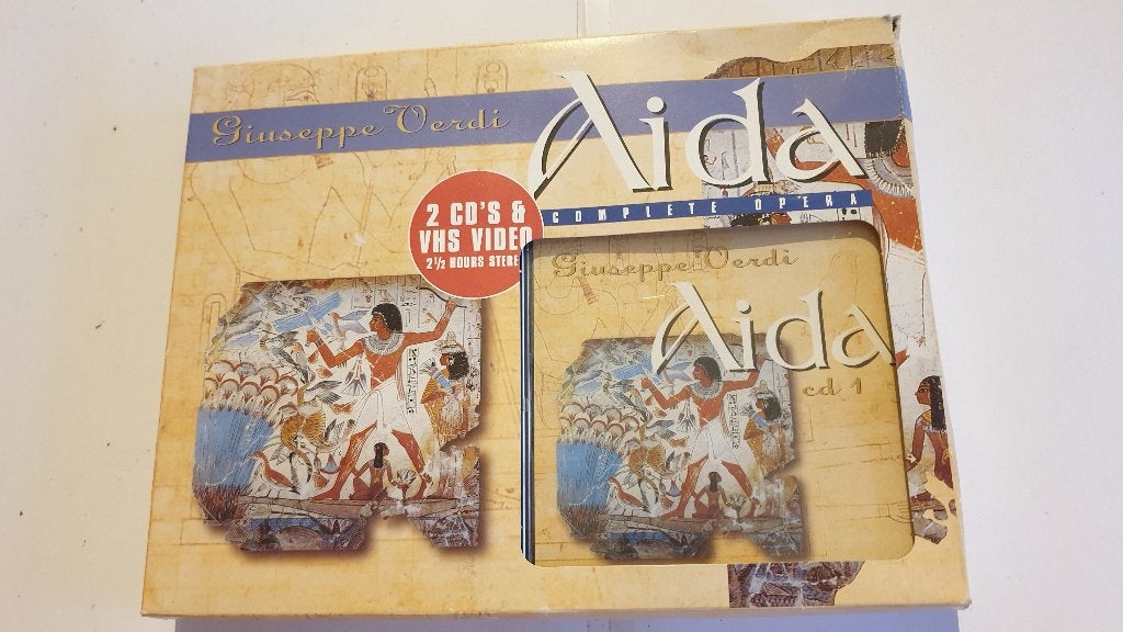 8057 cd/vhs box aida van giuseppe verdi, Verzenden, Classicisme, Zo goed als nieuw, Kamermuziek
