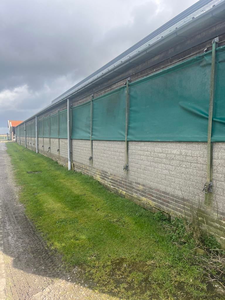 Windbreekgaas 43 meter, Tuin en Terras, Ophalen, Gebruikt, Kunststof, Gaashekwerk