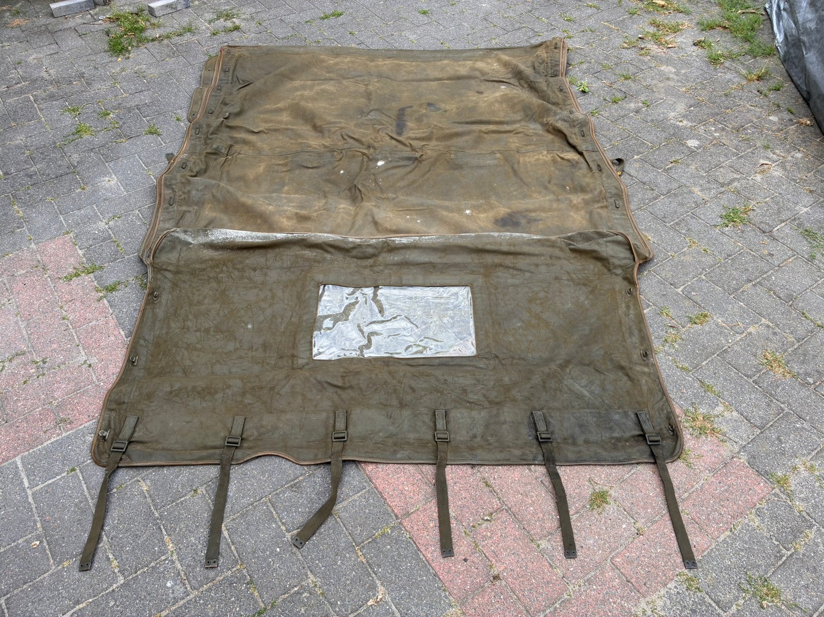 Mooi canvas Nekaf huifje klein raampje Willys M38A1, Ophalen, Landmacht, Nederland