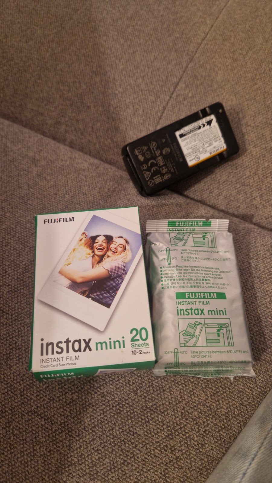 Instax Oplader, Batterij en 30x Instax Mini Film, Ophalen of Verzenden