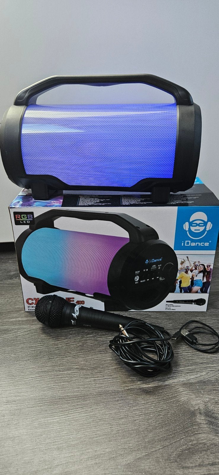 iDance Cyclone 400 Party Speaker met Microfoon, Overige merken, Bluetooth, Party speaker, Ophalen of Verzenden