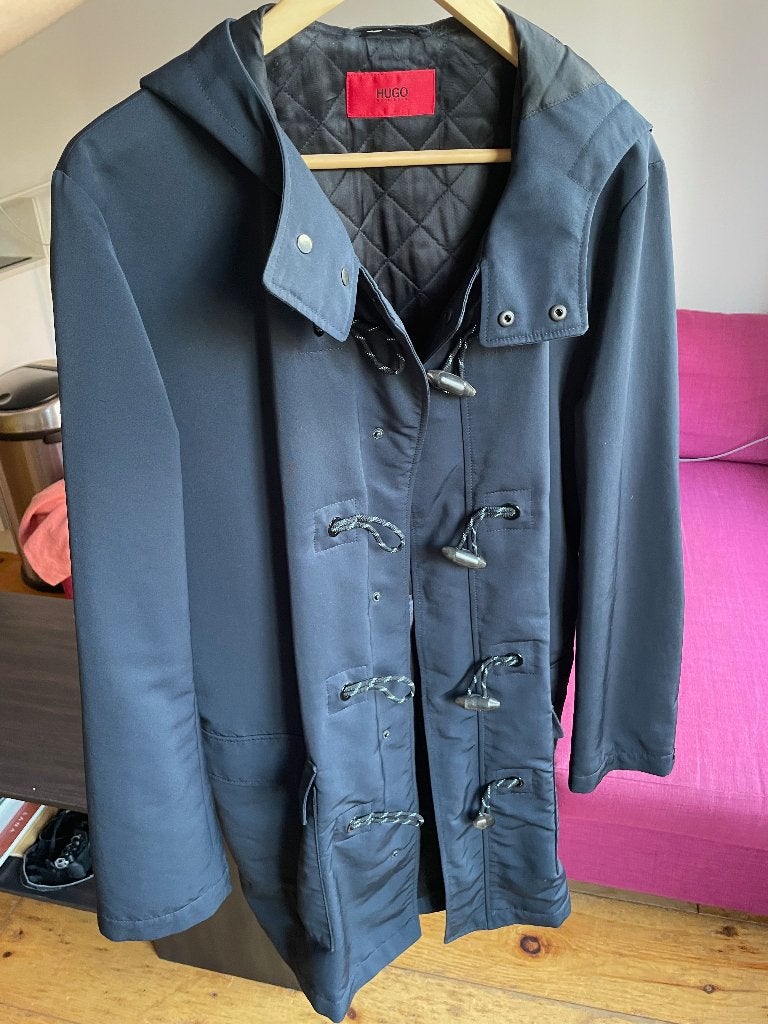 Duffle Coat | HUGO BOSS | Size L, Maat 52/54 (L), Blauw, Ophalen of Verzenden, Zo goed als nieuw