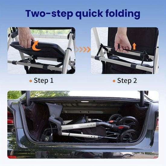 Rollator – Wandelwagen – Looprek – Mobiliteitshulpmiddel, Corvance B.V., Verzenden, Nieuw, Corvancebol@gmail.com