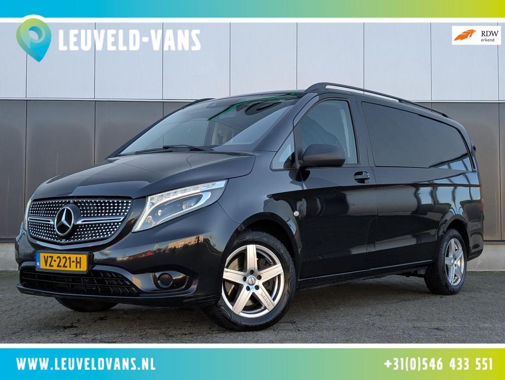 Mercedes-Benz Vito 119 CDI AUT DUBBELE CABINE LED CLIMATE CR, Auto's, Bestelauto's, Automaat, Gebruikt, Zwart, Bedrijf