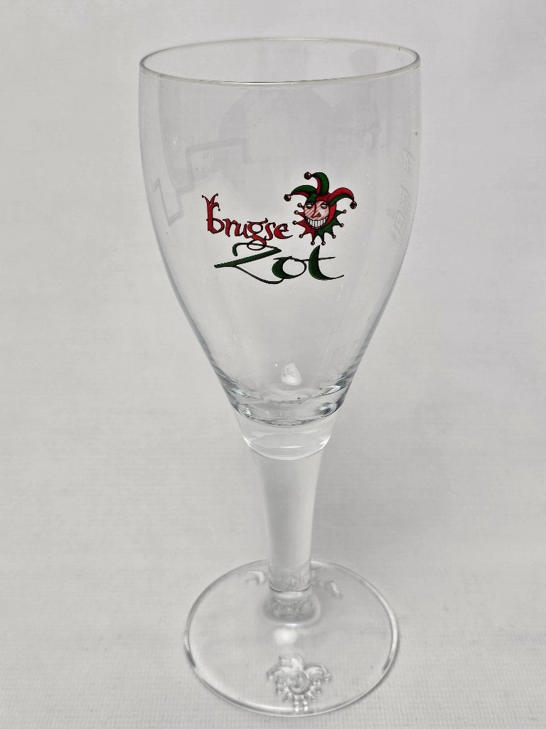 # Brugse Zot Bierglas - 20 cl glas, Ophalen of Verzenden, Gebruikt, Bierglas