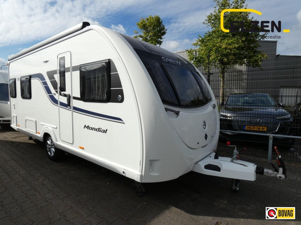 Sprite Mondial 490 SE Mover, luifel, voortent, Standaardzit, Schokbreker, Bedrijf, 5 tot 6 meter