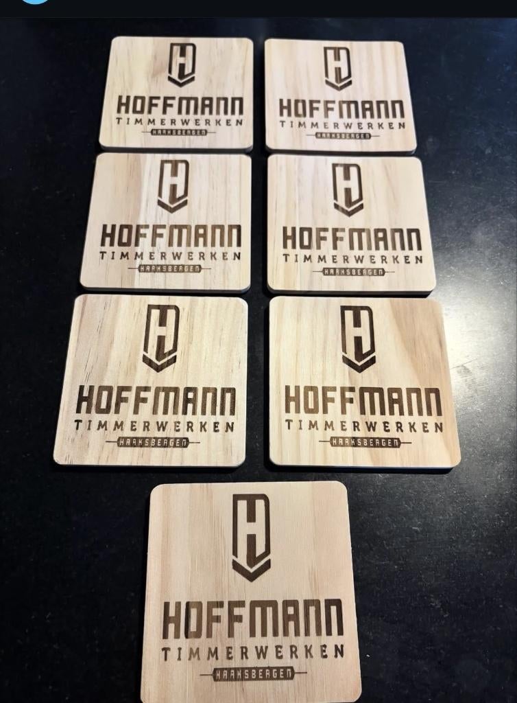 onderzetters eigen logo, huisdier of ontwerp, Ophalen of Verzenden, Nieuw, Glas of Kopje