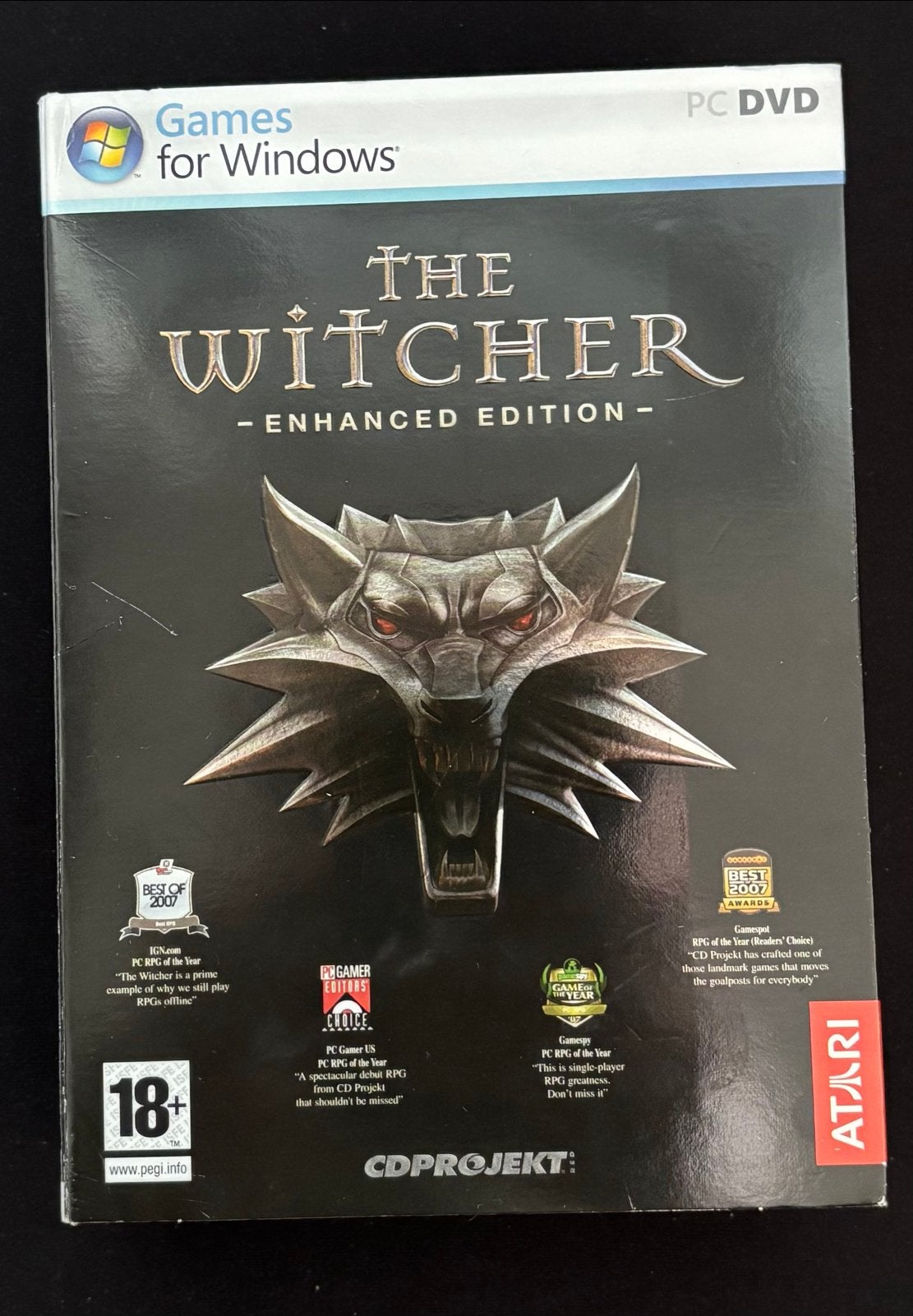 The Witcher Enhanced Edition - pc, Vanaf 18 jaar, 1 speler, Ophalen of Verzenden, Zo goed als nieuw