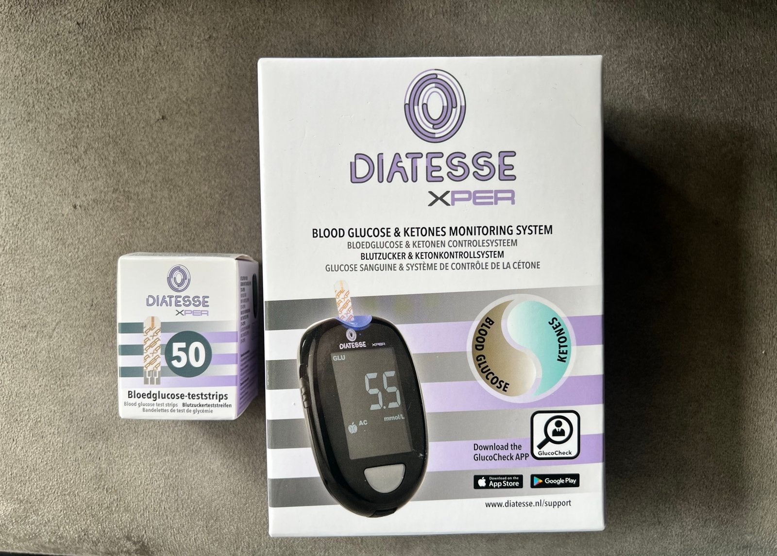 DIATESSE XPER Bloedglucose & Ketonen Monitoringsysteem, Verzenden, Nieuw, Overige typen