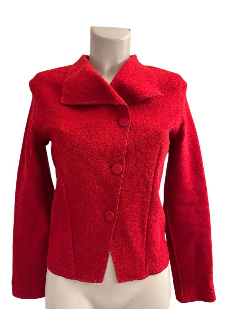 Moq blazer M, Kleding | Dames, Jasjes, Kostuums en Pakken, Zo goed als nieuw, Rood, Ophalen of Verzenden