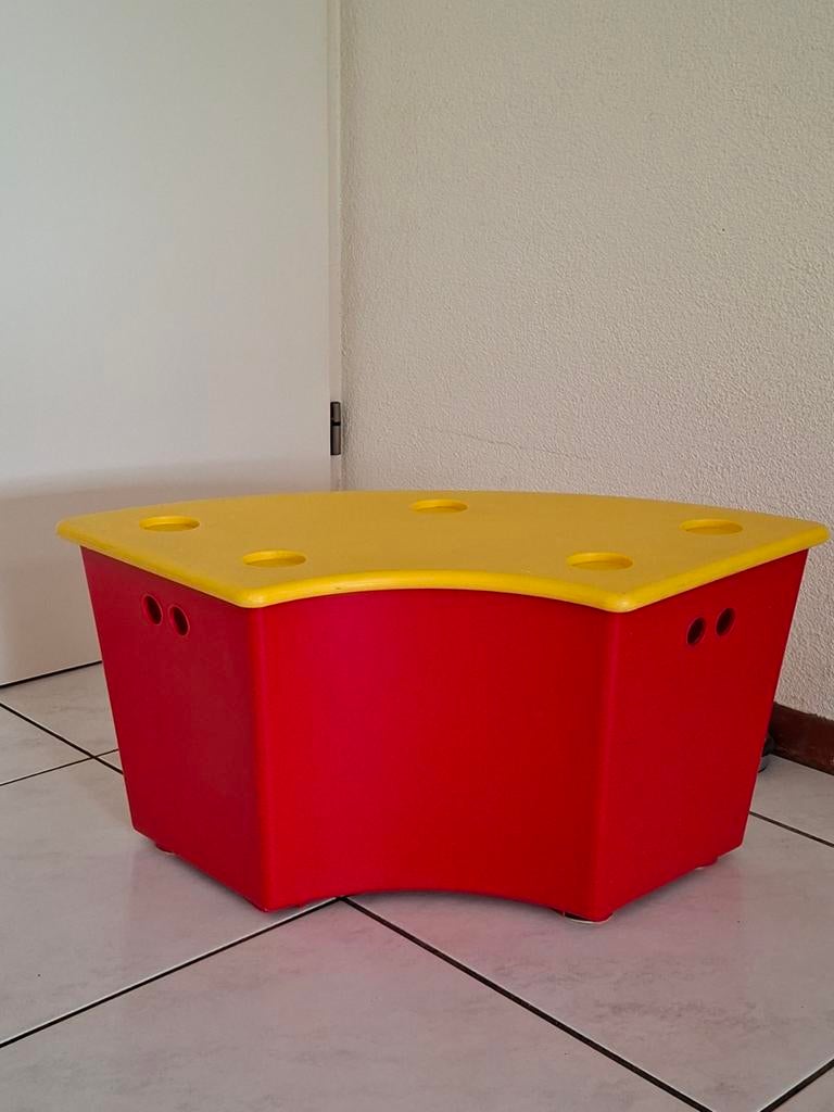 Bankje, opbergbak, kinderbankje., Huis en Inrichting, Woonaccessoires | Kisten, Ophalen, Gebruikt, 50 tot 100 cm, Minder dan 50 cm
