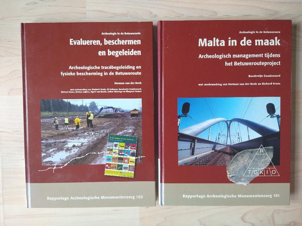 Archeologie in de Betuweroute. 2 boeken, Ophalen of Verzenden, Zo goed als nieuw