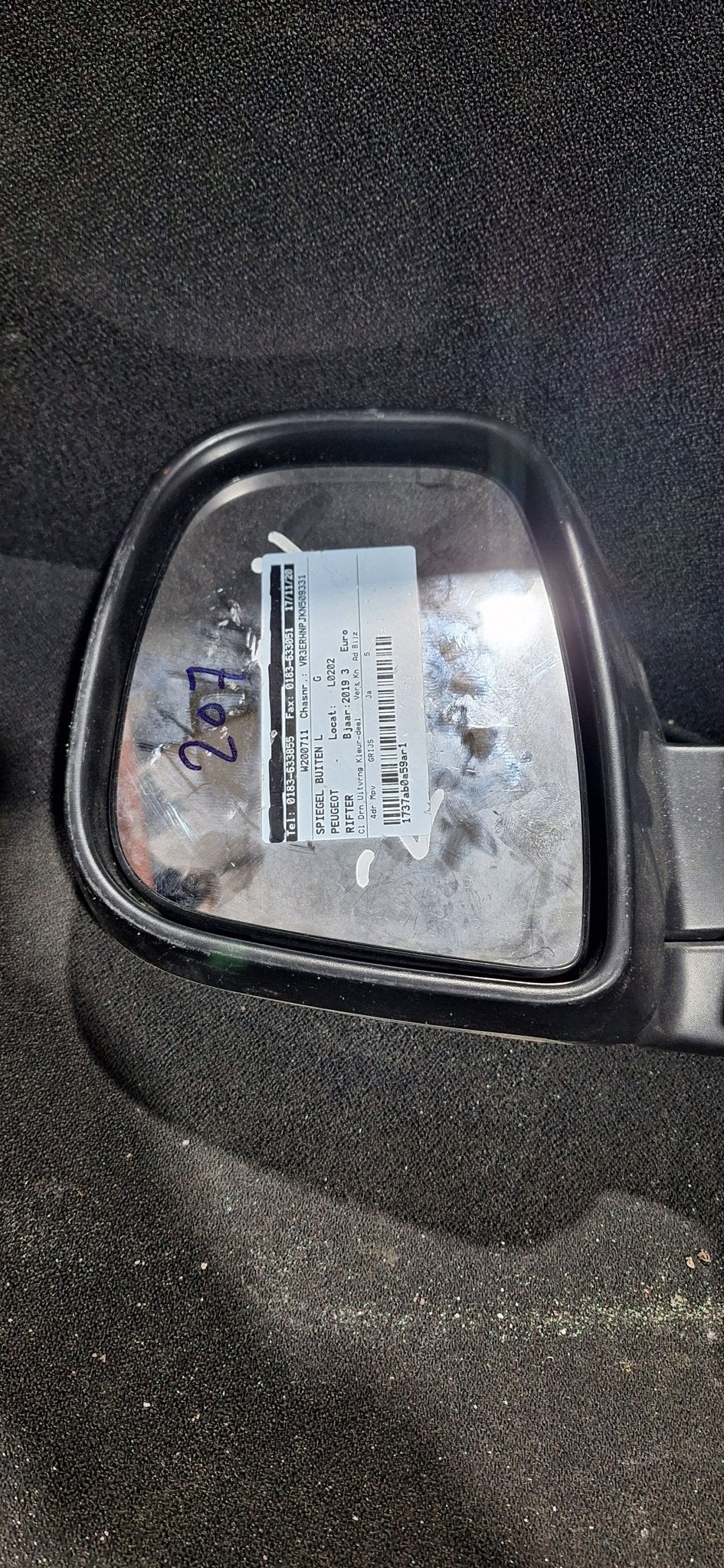 Buitenspiegel links Peugeot Rifter 2019 (Onderdeel: W200711, Gebruikt, -, -, Ophalen of Verzenden