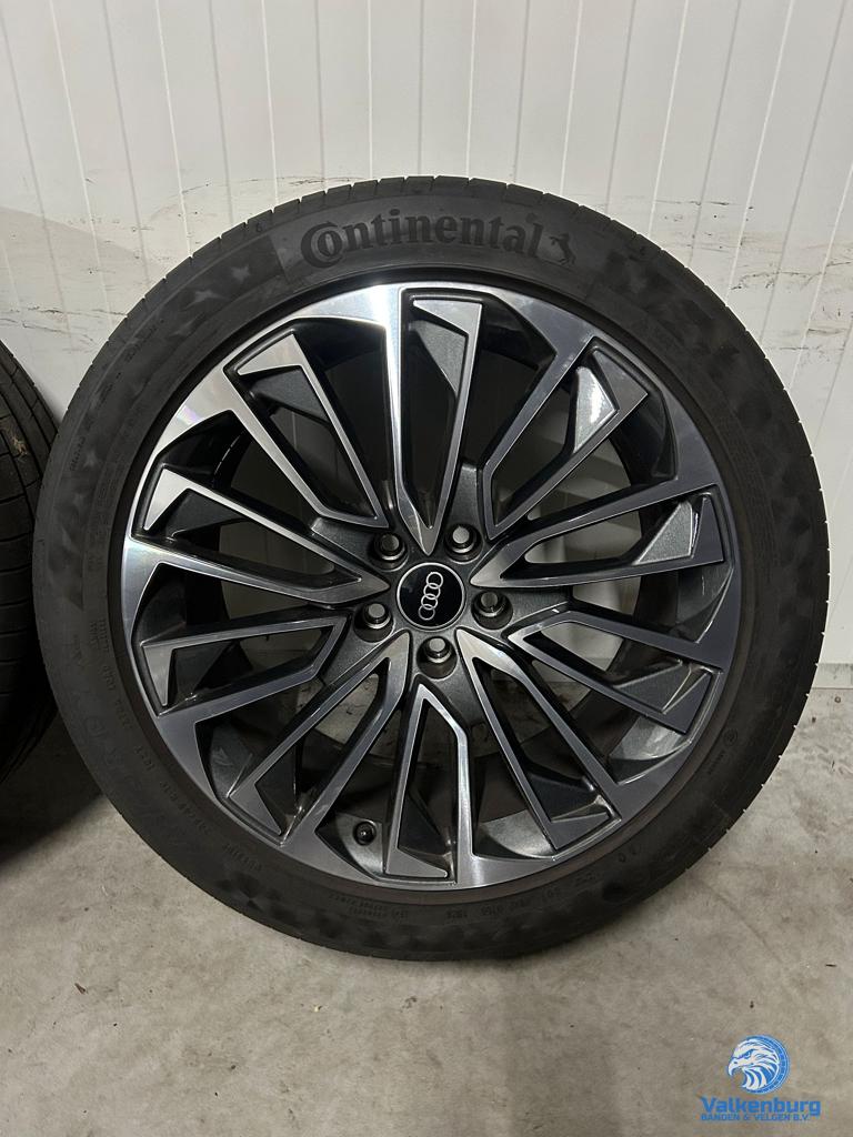 7-8mm! Originele Audi A6 S6 C8 4K S-Line 19 inch velgen 5x11, 19 inch, -, -, Banden en Velgen