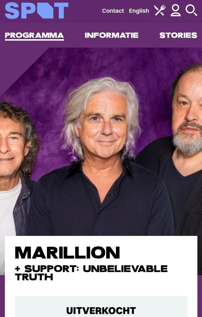 Gezocht : concertkaarten Marillion Groningen of Enschede, Tickets en Kaartjes, Twee personen