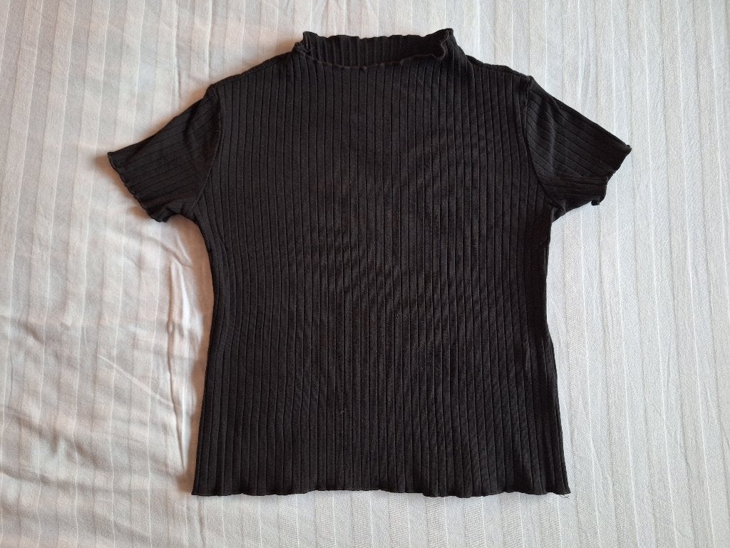 Mooi zwart shirt merk Shein maat 152, Meisje, Shein, Ophalen of Verzenden, Zo goed als nieuw
