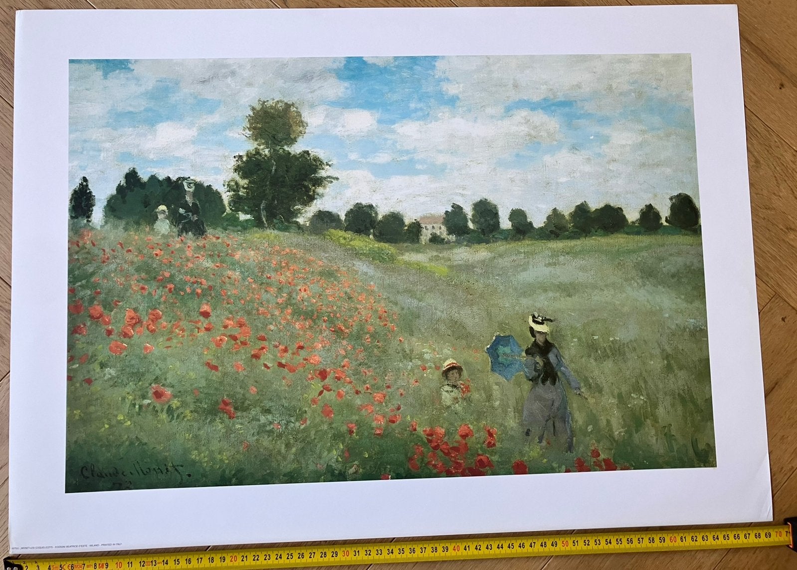 Monet The Poppy Field 70 x 50 poster nieuw ongebruikt 15 eur, Ophalen of Verzenden