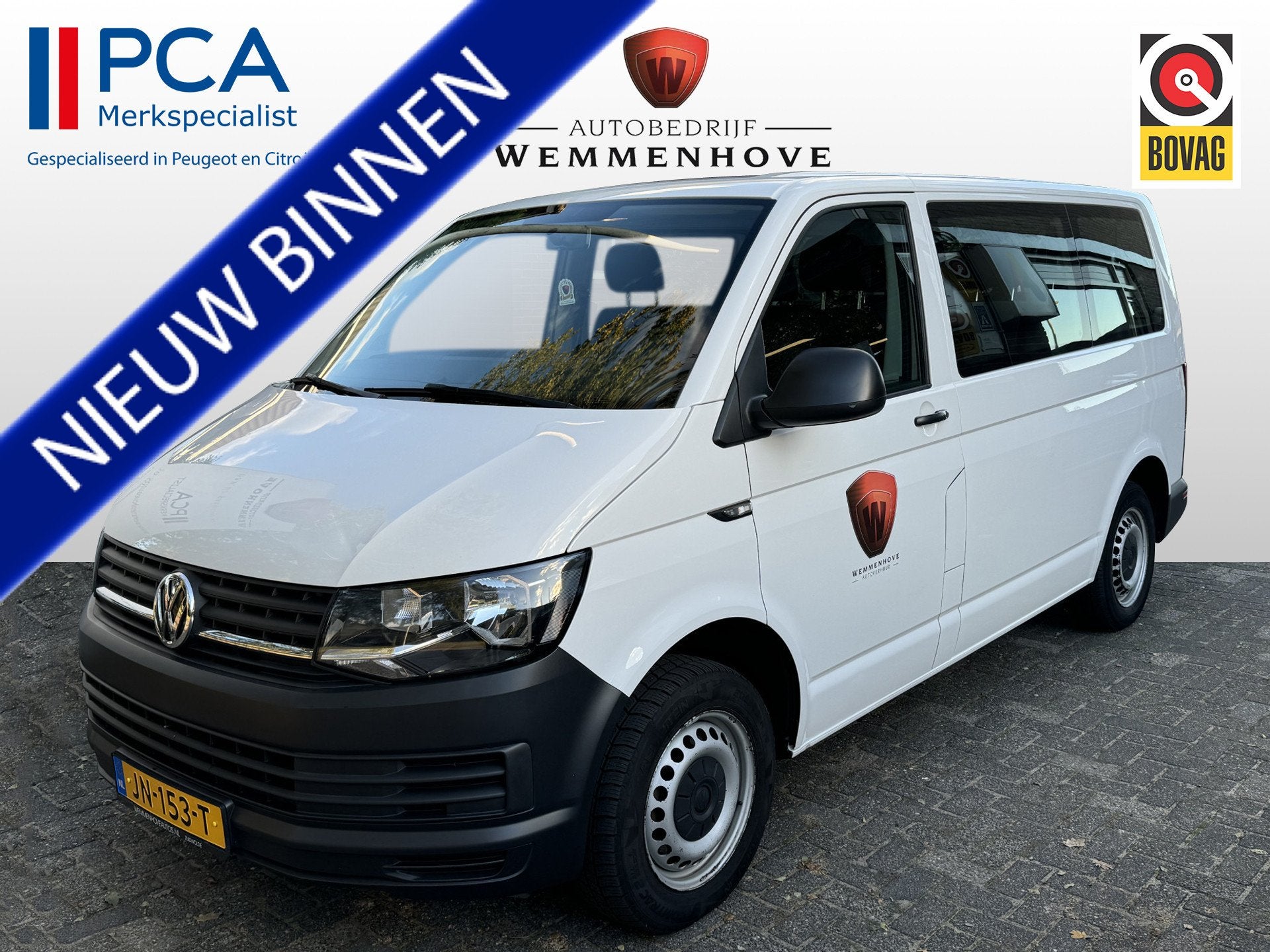 Volkswagen Transporter Kombi 2.0 TDI L1H1 9-Persoons/Airco/N, Voorwielaandrijving, Dealer onderhouden, Gebruikt, 255 €/maand