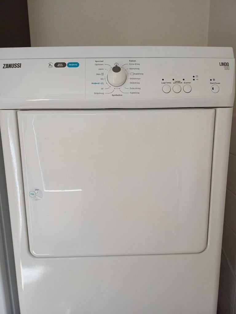 Droger Zanussi, Witgoed en Apparatuur, Wasdrogers, Ophalen, Overige typen, 85 tot 90 cm