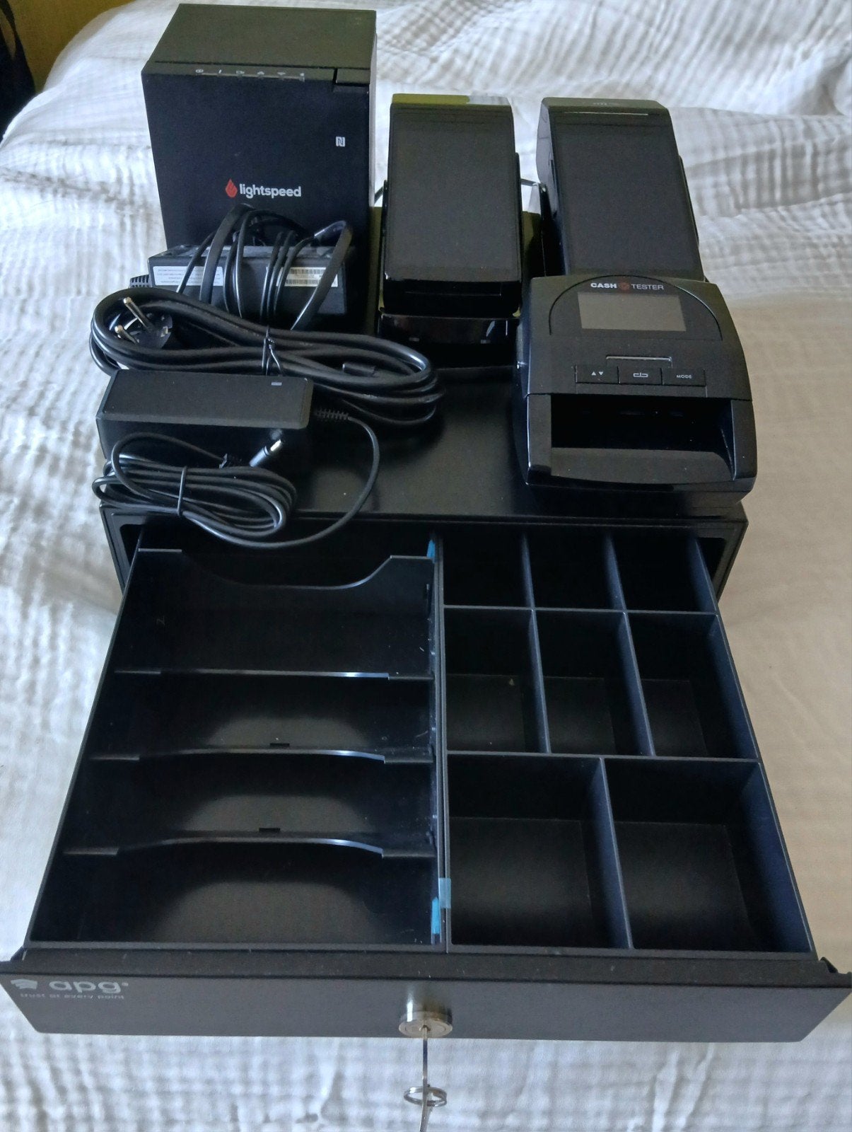 Kassa Hardwareset met 2 Pinautomaten o.a. Lightspeed, Computers en Software, Desktop Pc's, Ophalen of Verzenden