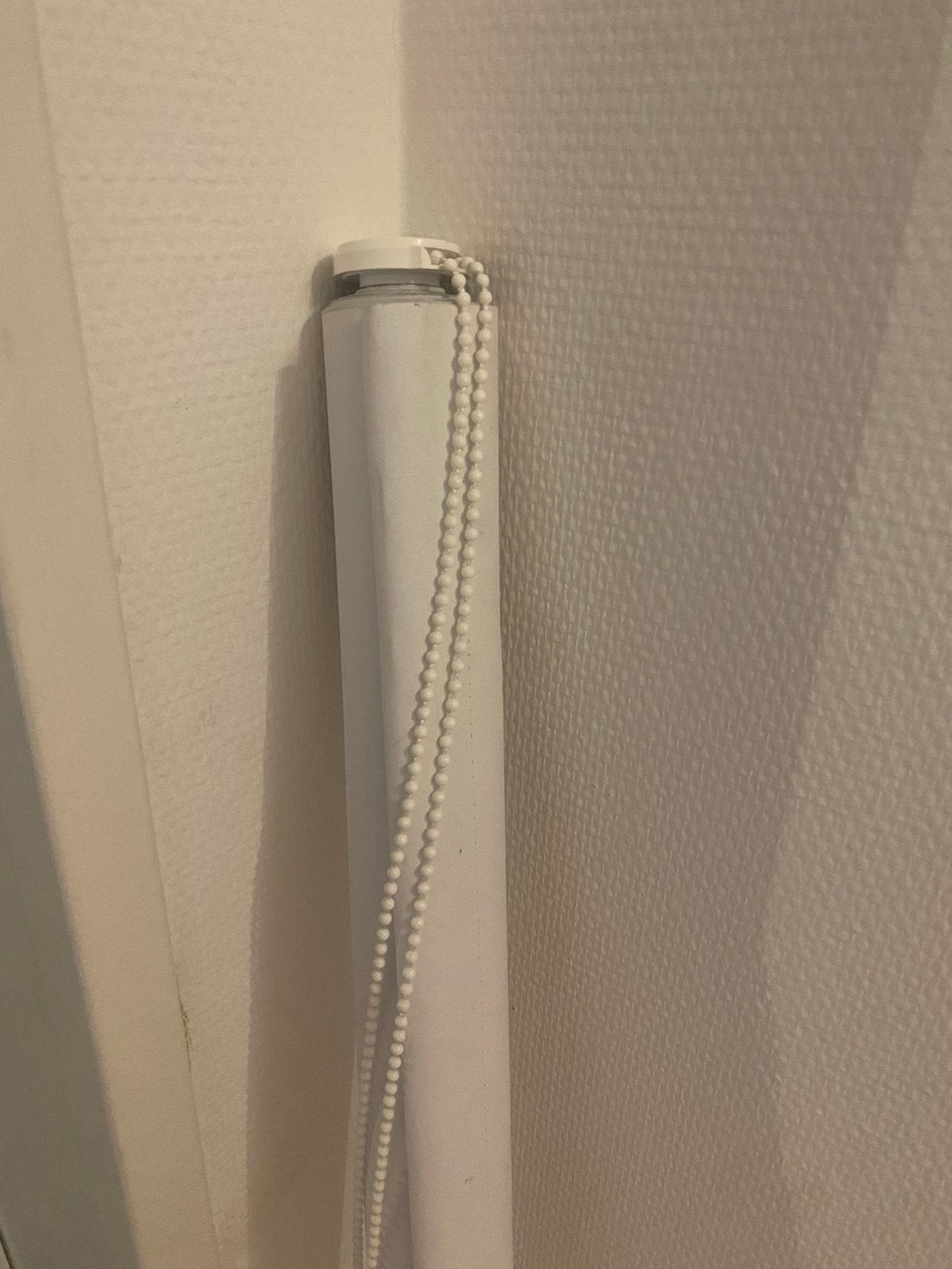 Wit verduisterend rolgordijn te koop!, Ophalen, 180 cm, Verduisterend, Wit