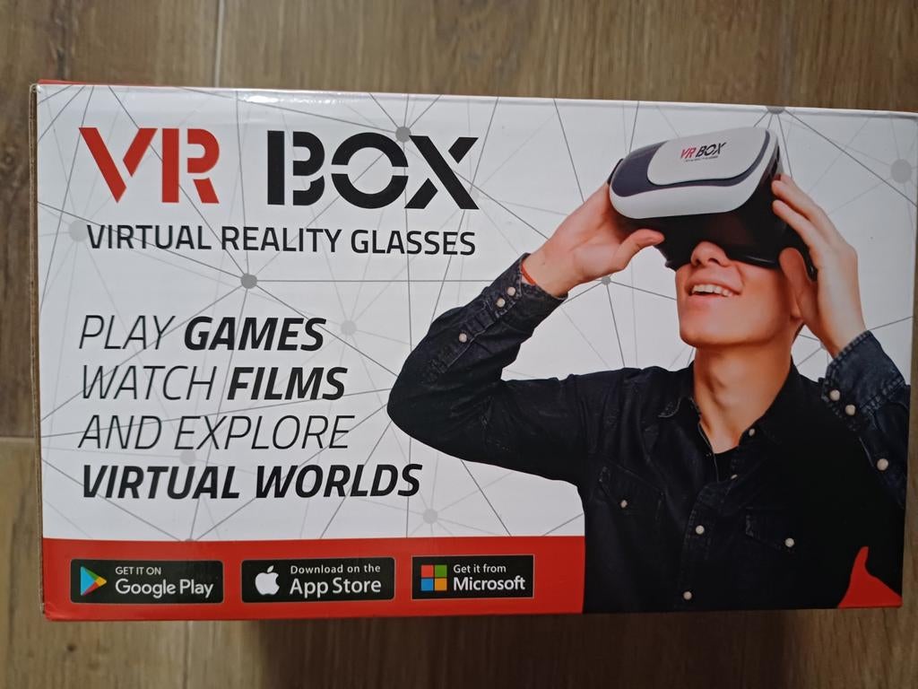 VR Box Virtual Reality Bril - Ervaar Virtuele Werelden, Spelcomputers en Games, Virtual Reality, Nieuw, Telefoon, VR-bril, Ophalen of Verzenden