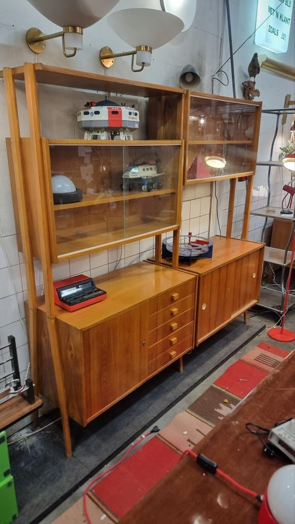 Vintage Wandsysteem XL monti 300, Huis en Inrichting, Kasten | Vitrinekasten, Ophalen, Gebruikt, ,, ,