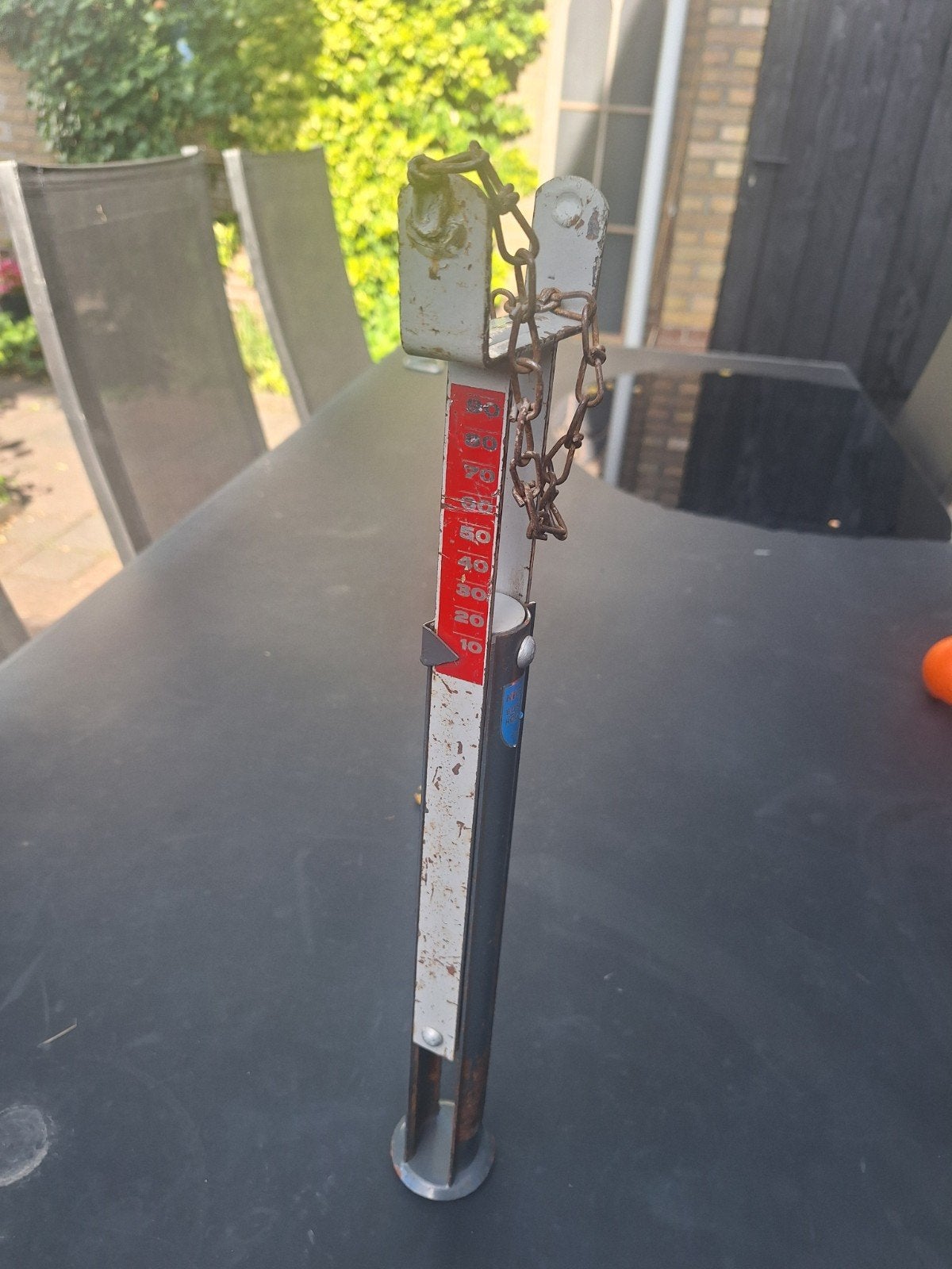 Vintage kogeldrukmeter Negema Bussum Holland caravan, Caravans en Kamperen, Ophalen of Verzenden, Gebruikt