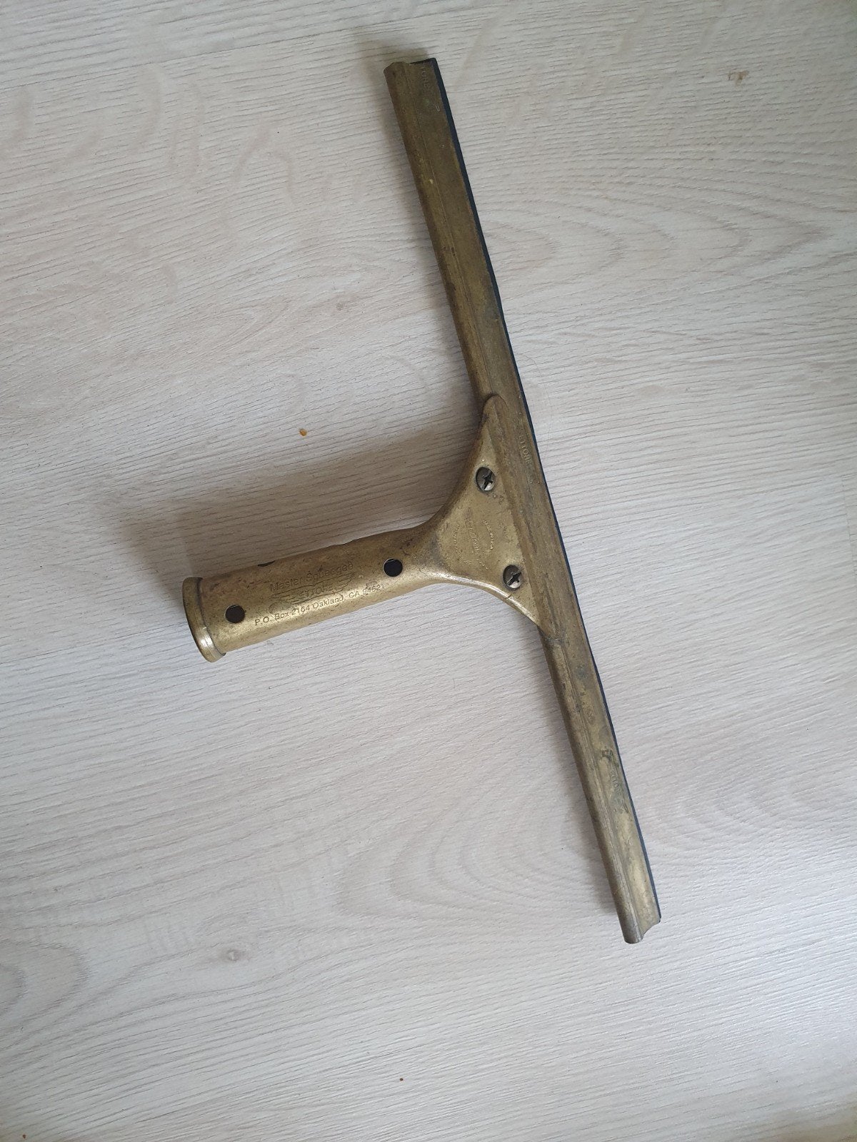 Ettore Master Squeegee - Vintage Messing Raamwisser, Ophalen of Verzenden