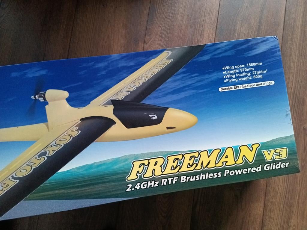 Freeman brushless RTF plane, Overige merken, 1:72 tot 1:144, Nieuw, Ophalen of Verzenden