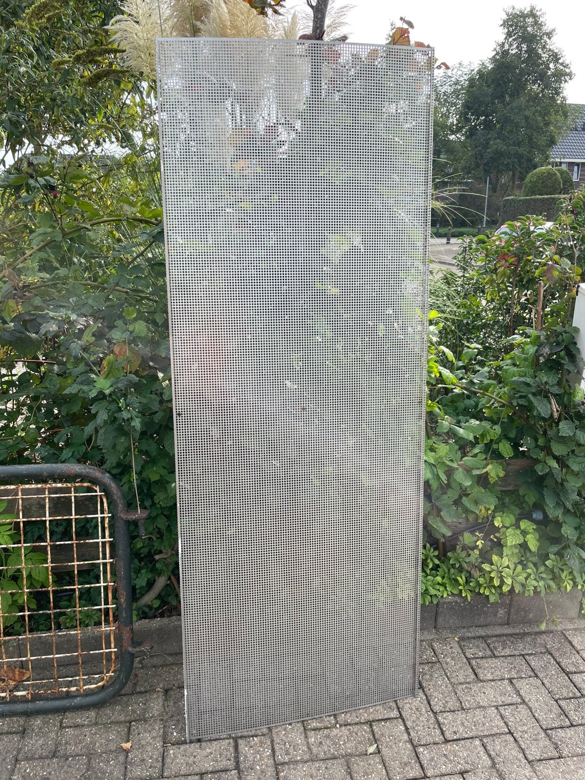 Rvs geperforeerde plaat 75 x  200 cm, Ophalen, T, Zo goed als nieuw, N