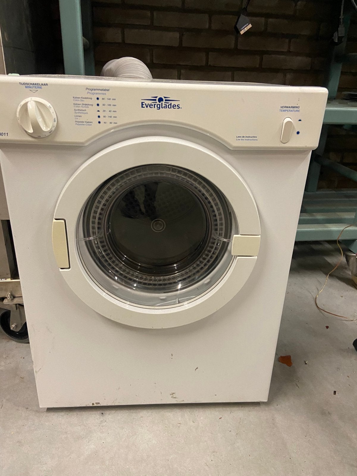 Wasdroger, Ophalen, Gebruikt, Minder dan 85 cm, Luchtafvoer