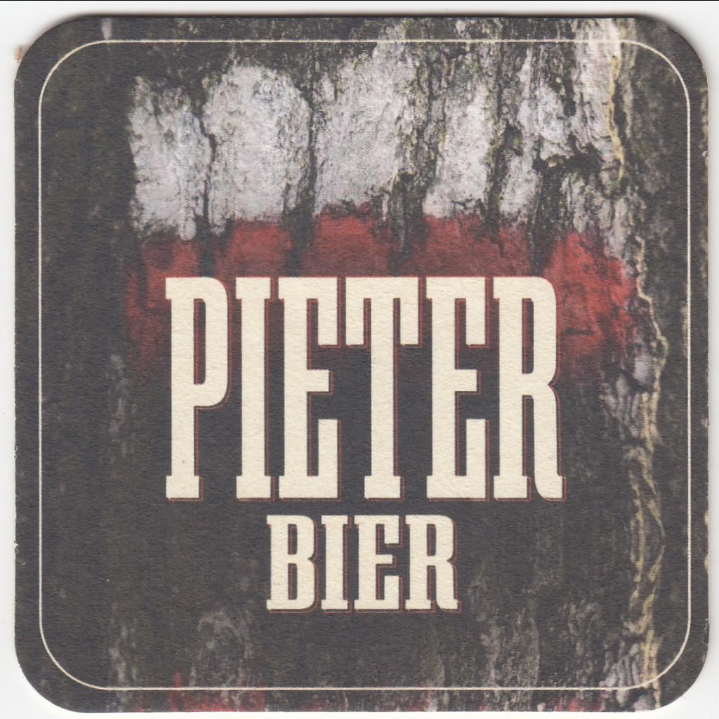 1 PIETER BIER BIERVILTJE, Ophalen of Verzenden, Gebruikt, Viltje(s), Overige merken