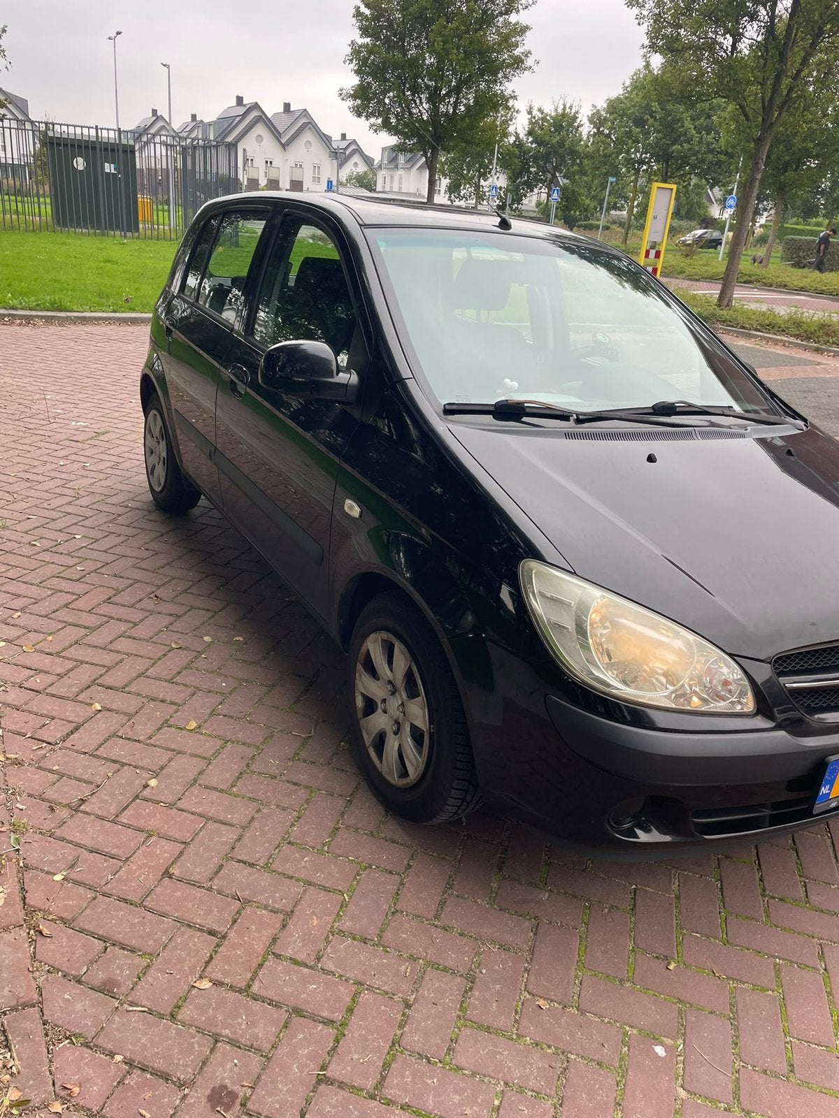 Hyundai Getz 1.1 5DRS 2008 Zwart, Voorwielaandrijving, 450 kg, 31 €/maand, 4 cilinders