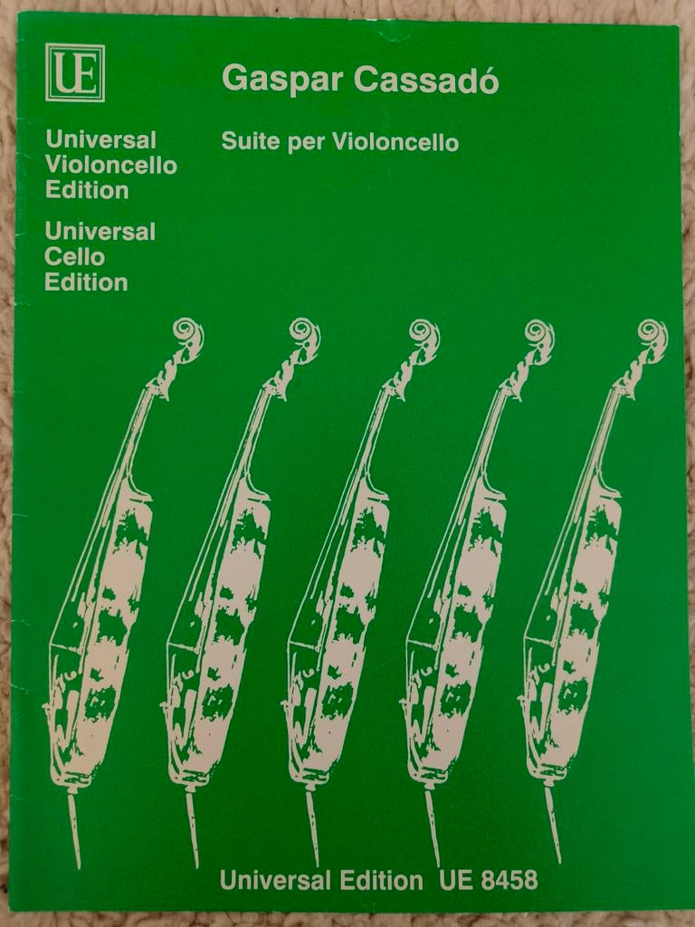 Gaspar Cassadó - Suite per Violoncello (Universal Edition), Muziek en Instrumenten, Bladmuziek, Ophalen of Verzenden