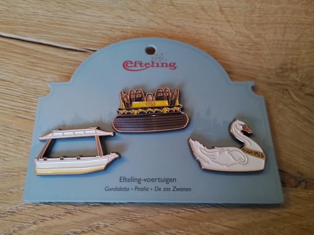 Efteling voertuigen pin set, Verzamelen, Efteling, Ophalen of Verzenden, Nieuw